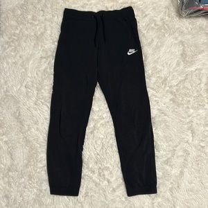 Kids black Nike sweatpants